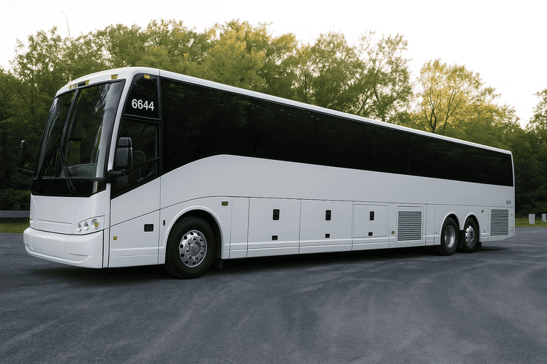 exterior of Wyoming Coach Bus Service coach bus