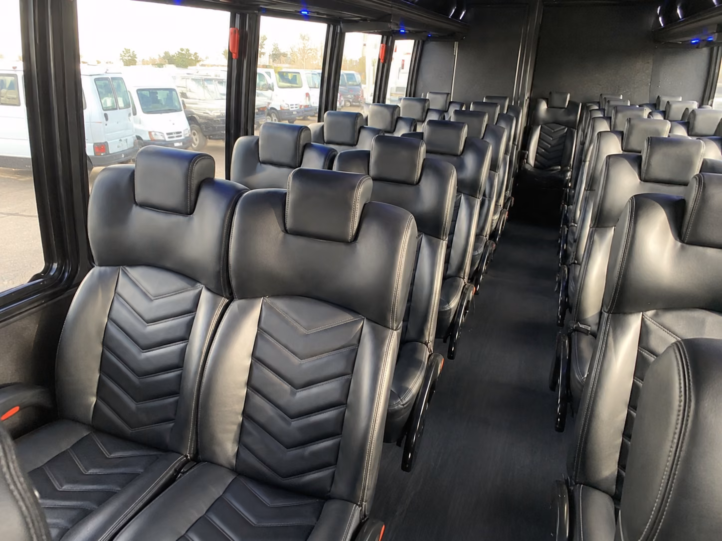 wedding guest shuttle buses between wyoming hotels and grand rapids venues
