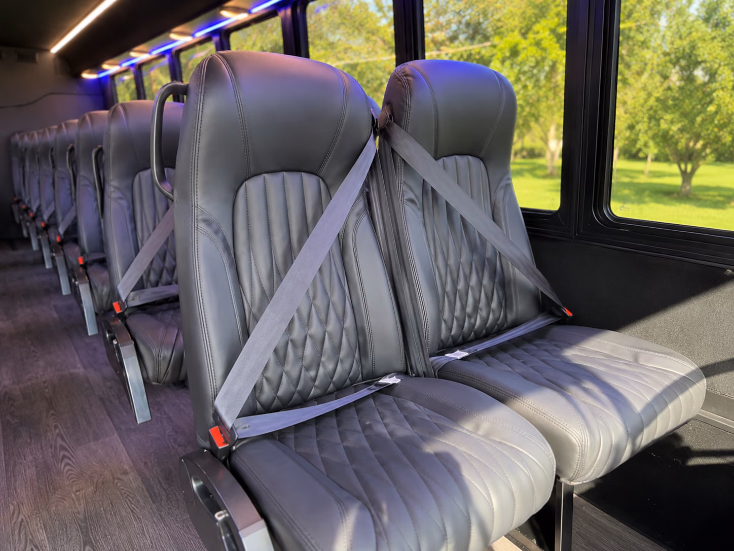 wyoming 15 passenger minibus interior