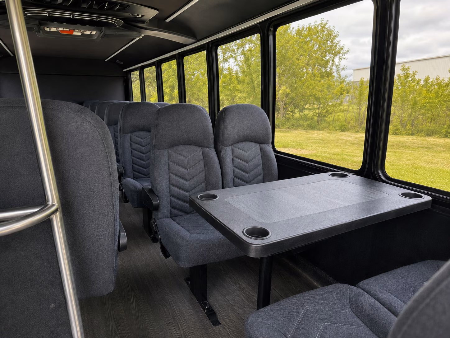 wyoming 18 passenger minibus inside