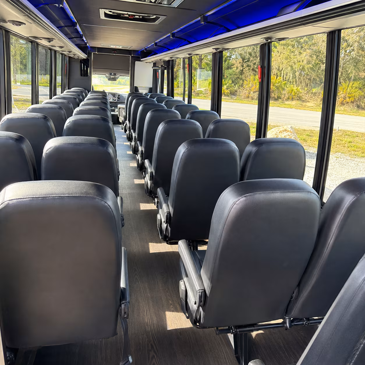 wyoming 28 passenger minibus inside