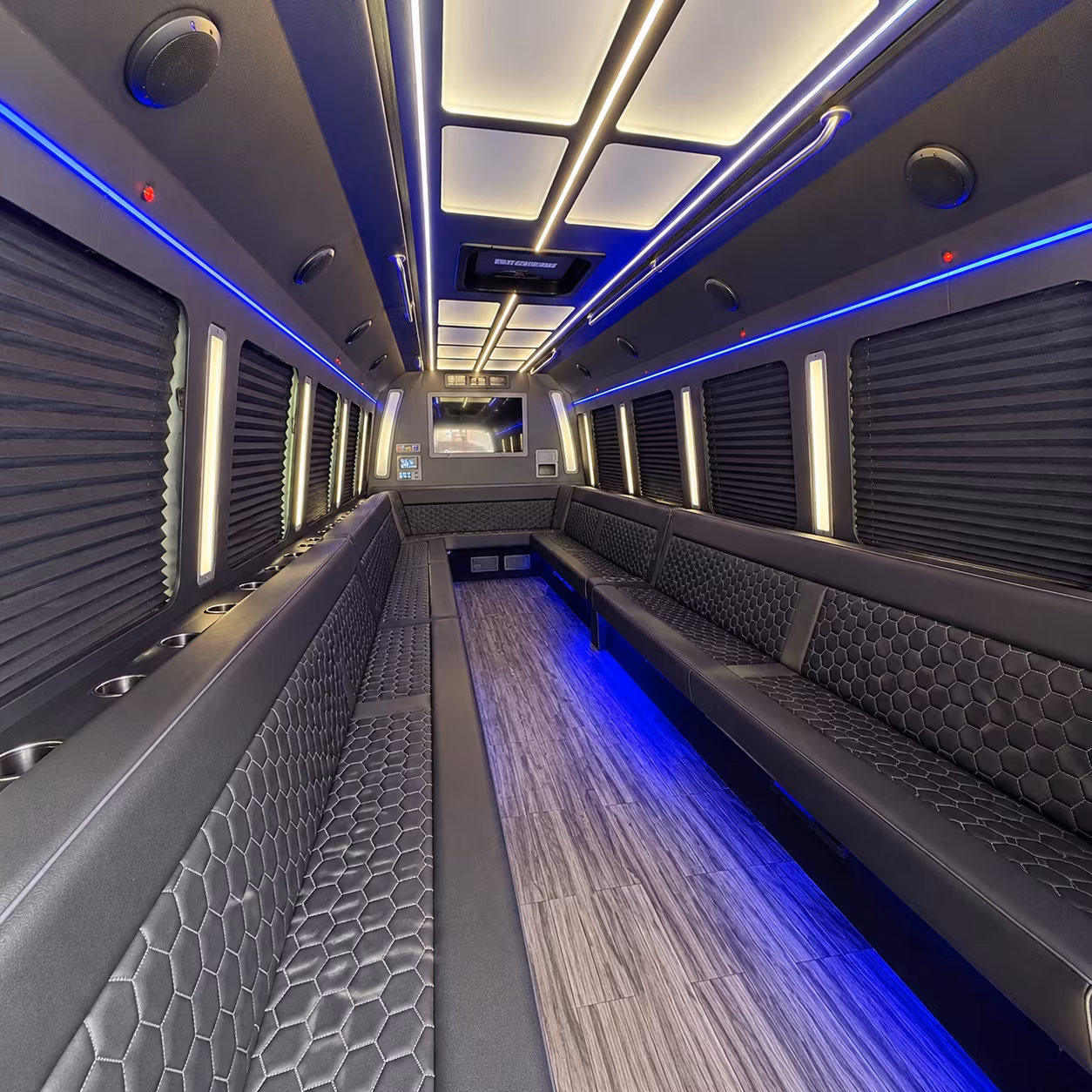 wyoming 30 passenger party bus interior