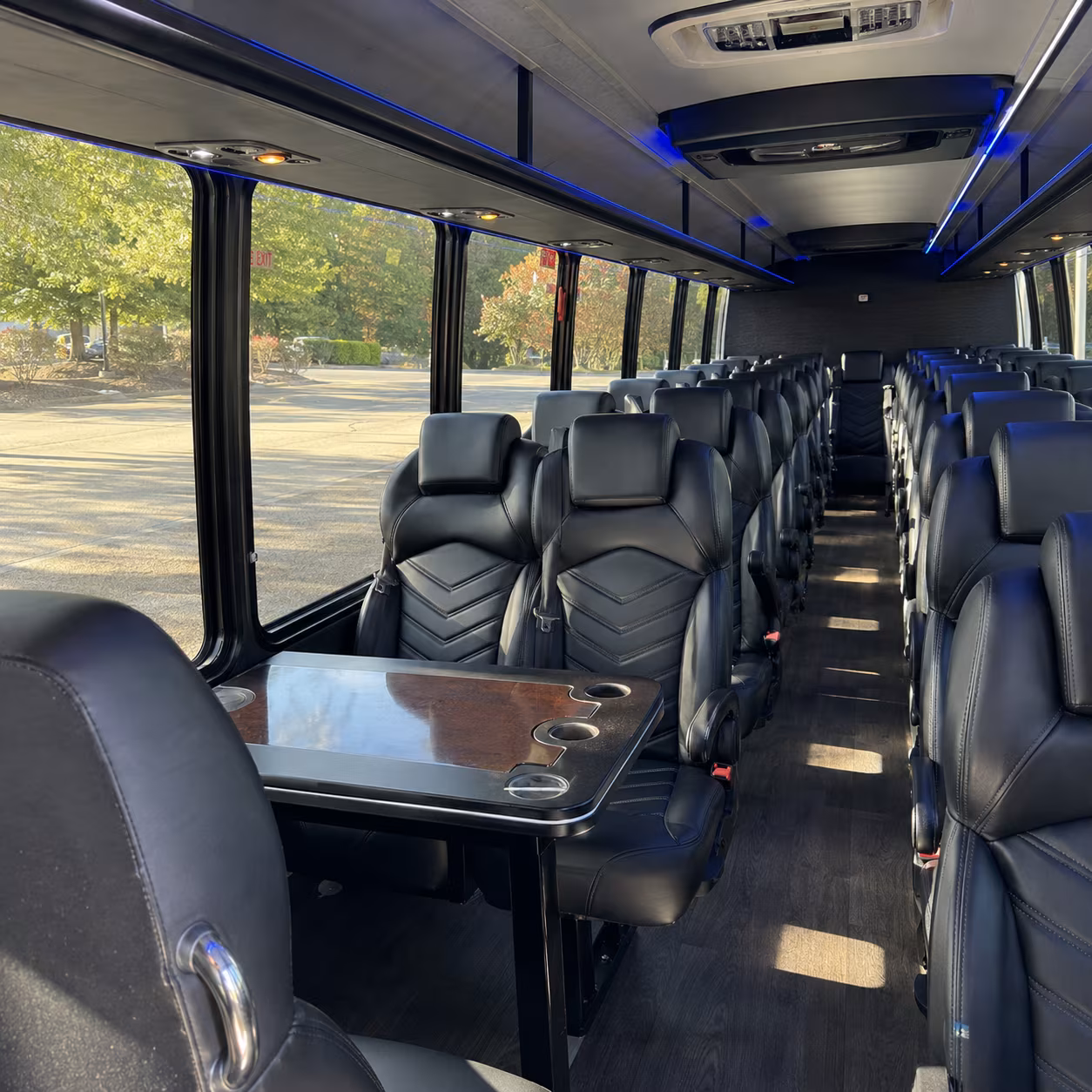 wyoming 35 passenger minibus interior