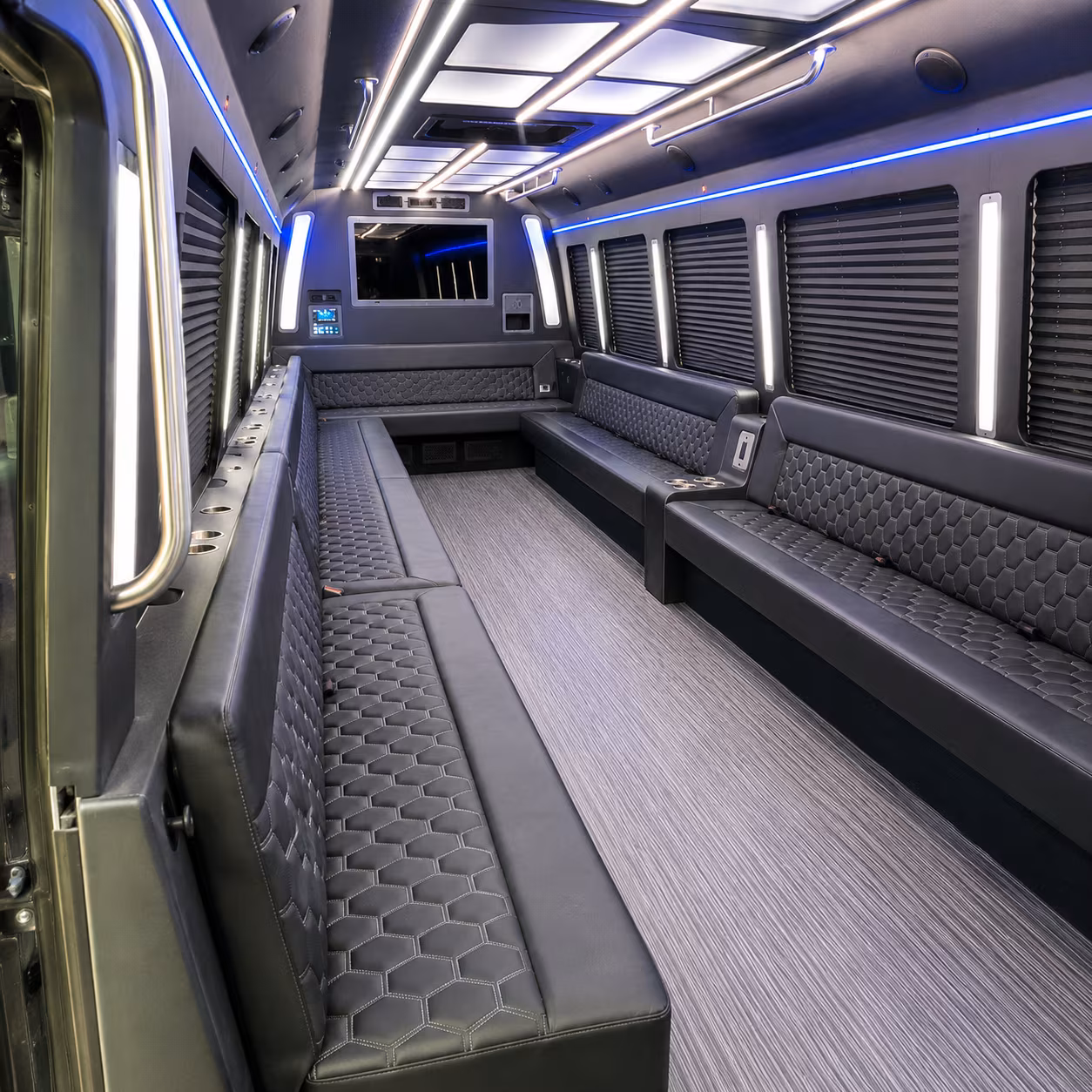 wyoming 40 passenger party bus interior