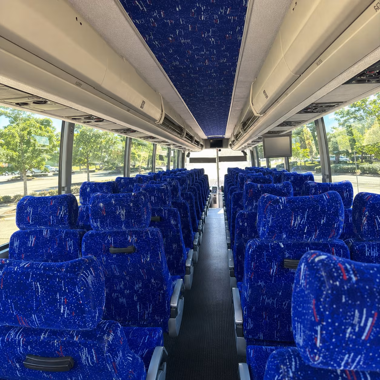 wyoming 56 passenger charter bus interior
